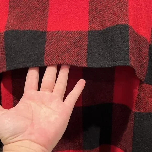 VINTAGE L.L BEAN PLAID RED FIELD JACKET - Picture 11 of 14